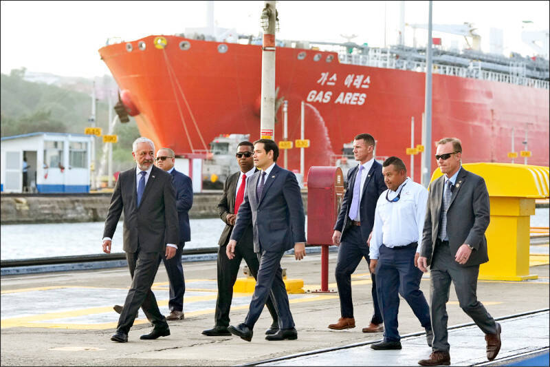 美國國務卿魯比歐2日訪視巴拿馬運河。（美聯社檔案照）