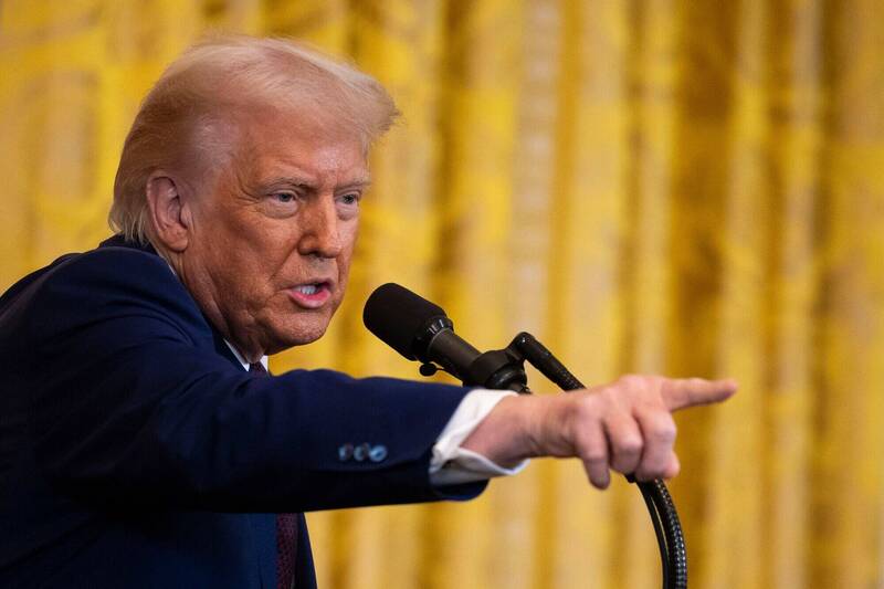 美國總統川普。（彭博）