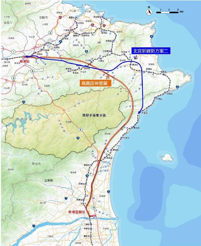 未來是興建高鐵或直線鐵路，公民團体或政治人物，乃至利益集團，各有思考和立場。（取自貼文）