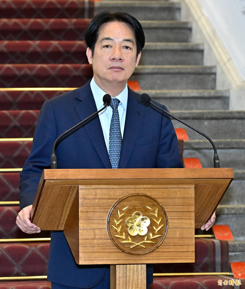 賴總統提及重新使用軍事審判制度，絕非回到戒嚴或傷害軍人的權利。（記者陳志曲攝）