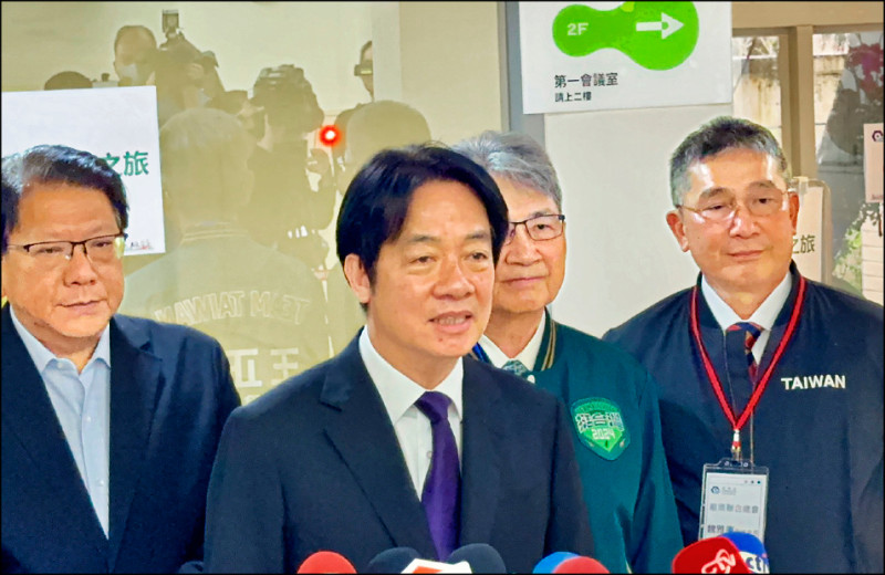 總統賴清德批藍白，如果要戰獨裁，應該要去北京天安門，至少到中國見到獨裁集團時，不要再卑躬屈膝，要敢於向獨裁者爭取國家主權。（資料照）