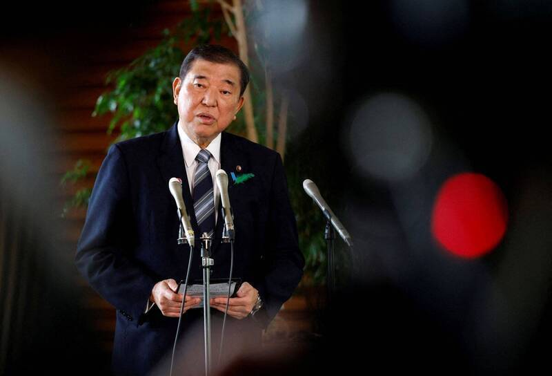 針對美日關稅談判，日本首相石破茂表示，絕不能為了搶快而損及國家利益。（路透）