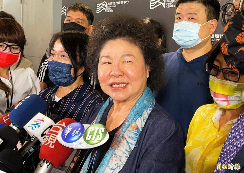 監察院長陳菊因腦血管阻塞，至今仍在高醫住院復健。（資料照）