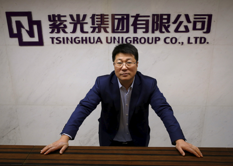 中國紫光集團前董事長趙偉國趙偉國在2015年、馬英九政府時期，曾揚言「買下台積電，合併聯發科」。（路透社）