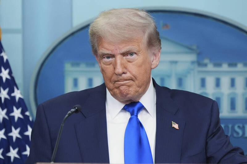 美國總統川普（Donald Trump），在中國翻譯一律使用「特朗普」。（美聯社檔案照）
