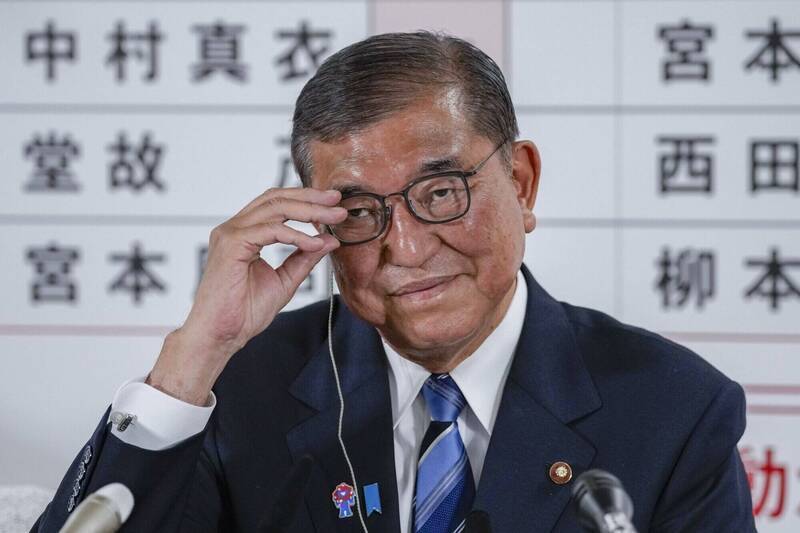 日本參議院選舉執政聯盟大敗，首相石破茂面臨被逼辭職危機。（彭博檔案照）