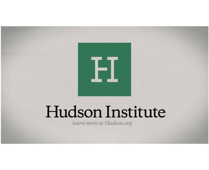 美國智庫哈德遜研究所（Hudson Institute）標誌。（作者提供，取自網路）