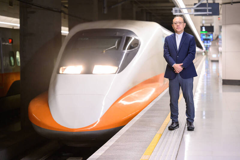 高鐵公司董事長史哲說明未來高鐵新措施。（高鐵公司提供） 