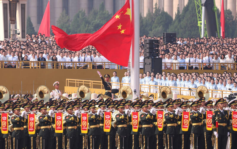 中國近日舉行九三閱兵，就是軍事擴張的一種展現。（路透檔案照）