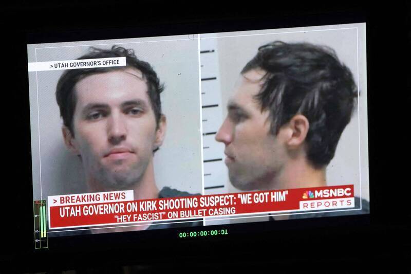槍殺美國保守派網紅柯克的凶嫌落網，22歲猶他州男子Tyler Robinson。（法新社）