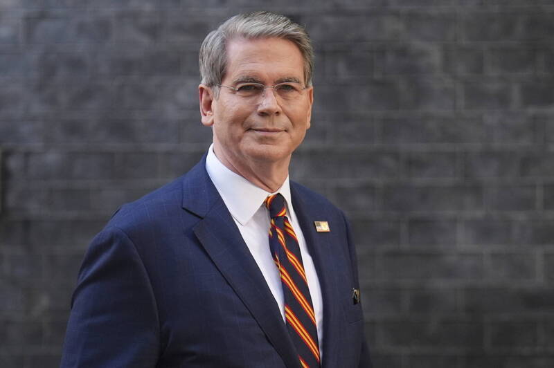 美國財政部長貝森特（Scott Bessent）。（美聯社檔案照）