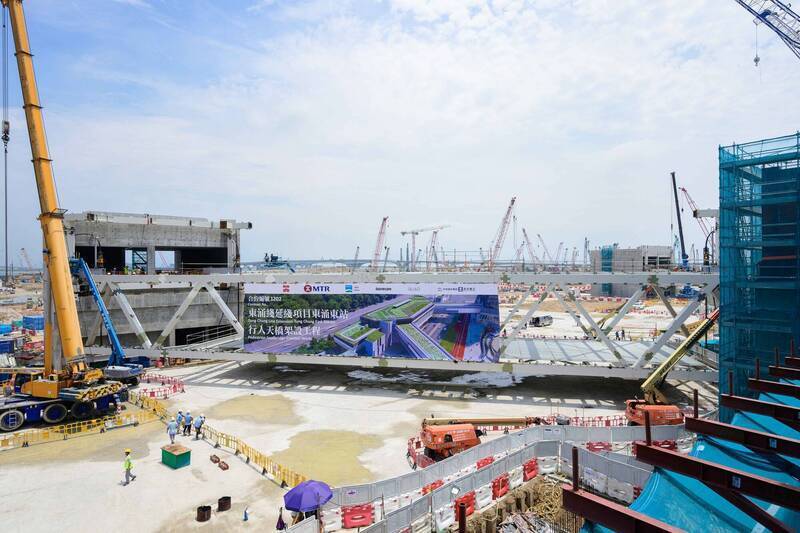 港鐵東涌東站工程被爆料，疑用中國貨冒充外國貨。（資料照，擷取自港鐵官網）