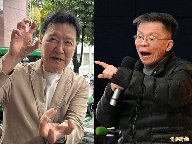 趙少康（左）與沈富雄（右）看似為「理性」的政治人物，實際上卻在敵意與恐懼之間搖擺，將劍指向自己人。（資料照）