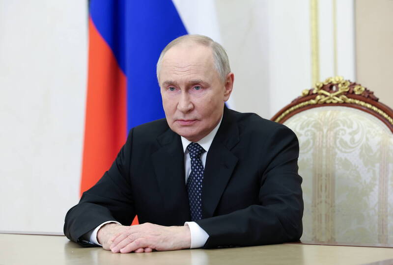 鄭麗文表示，普亭是俄羅斯民主選舉出來的領導人，不是獨裁。（歐新社檔案照）