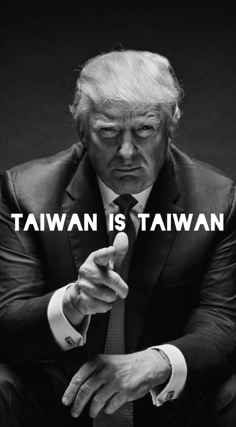 川普總統表示：「台灣就是台灣」，為印太新秩序畫下戰略紅線。（取自貼文）