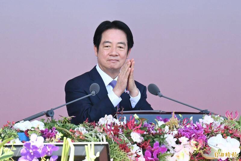總統賴清德的雙十文告演說中，一句又一句的「台灣」，跳出了「中華框架」。（資料照）