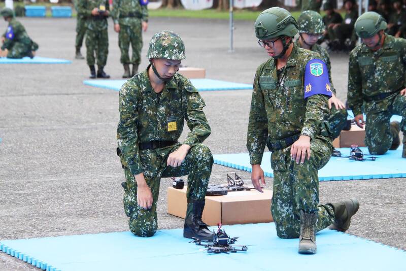 國軍進行無人機訓練。（資料照）