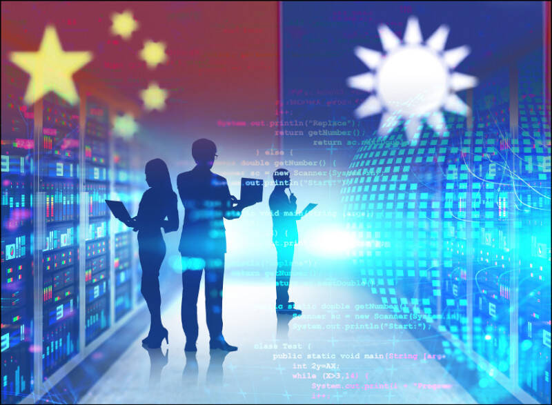 臺灣在算力、AI平台、監控／辨識技術（包括影像辨識、大規模資料分析）上遠遠落後中國。（彭博、路透檔案照，本報合成）