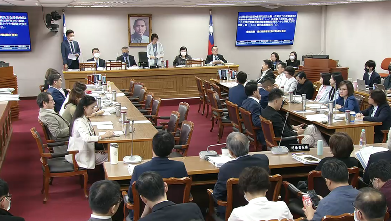 國民黨和民眾黨立委聯手將反對年金改革的相關法案，強行送出委員會。（資料照，圖翻攝自立院IVOD）