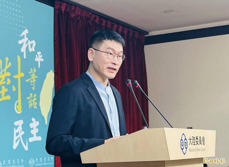 陸委會發言人梁文傑表示，立法權和行政權在憲法制度的設計下是分開的，立法權是監督權，真正的行政作為還是行政部門。（資料照）