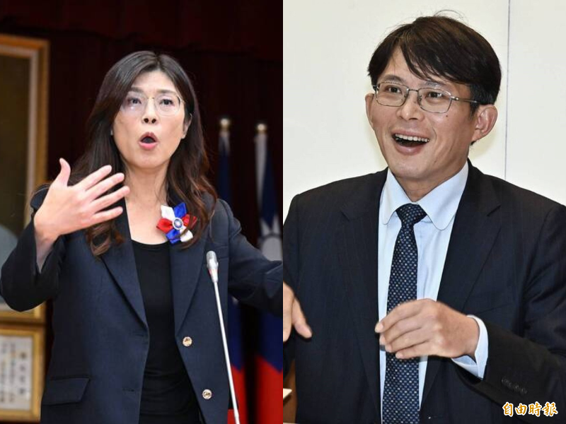 國民黨主席鄭麗文（左）及民眾黨主席黃國昌（右）都由本土變為舔中，是中國統戰的好「素材」。（資料照，本報合成）