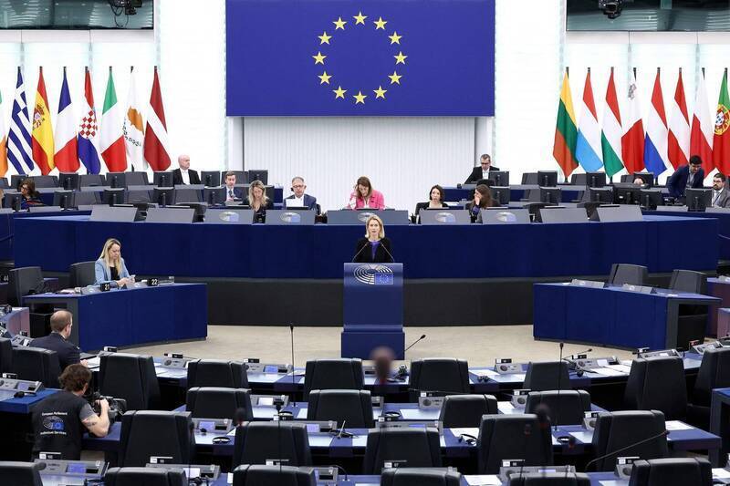 歐洲議會大會於今年4月通過對歐盟外交及安全政策評估報告決議文，譴責中國在台海及南海的脅迫行為。圖為歐盟外交事務高級代表卡拉斯。（法新社檔案照）