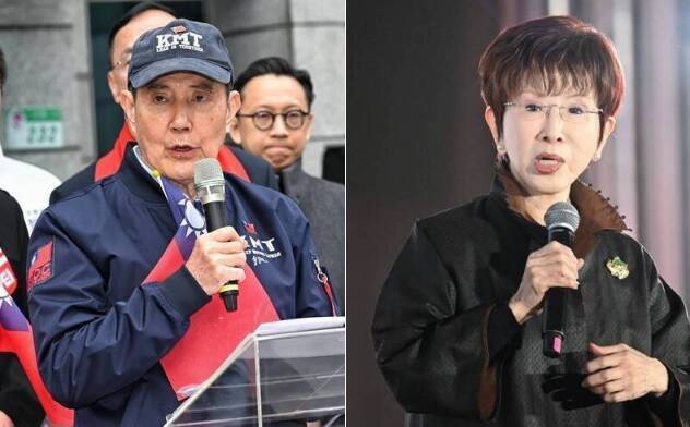 日本首相高市早苗近日有關「台灣有事」的發言，遭到國民黨前主席馬英九（左）和洪秀柱（右）譴責。（資料照，本報合成）