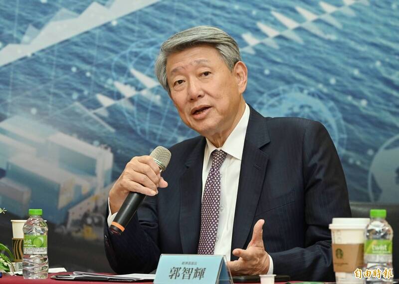 台灣前經濟部長郭智輝推動「非紅供應鏈」政策。（資料照）