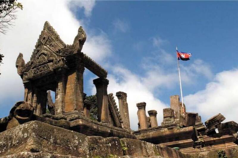 柬埔寨普里維希印度教神廟（Preah Vihear temple，又稱「柏威夏寺」）為泰柬邊境主權爭議的核心象徵，歷來數度引發軍事衝突與外交爭端。（美聯社檔案照）