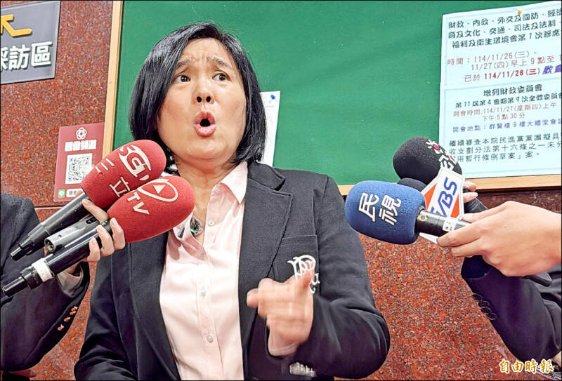 國民黨立委陳玉珍提出「助理費除罪化」法案，引發社會強烈反彈。（資料照）