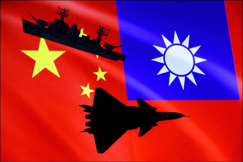 中共企圖透過認知作戰，和統台灣；示意圖。（路透檔案照）