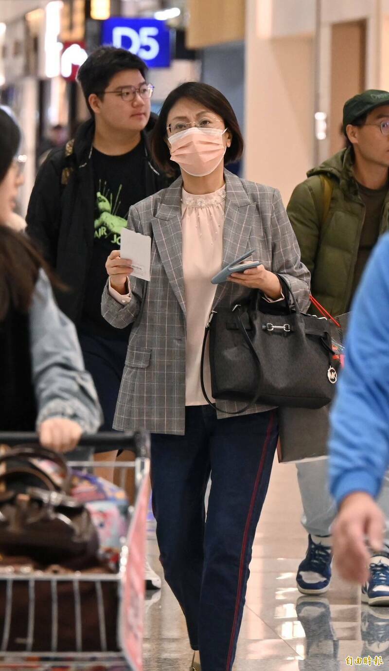 國民黨立委翁曉玲20日上午搭機前往中國廈門，出席廈門台商協會活動。（資料照）