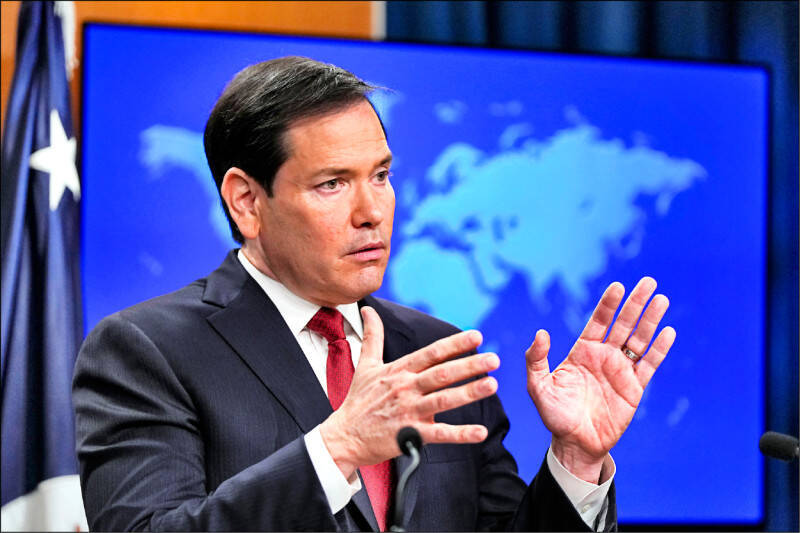 美國國務卿魯比歐（Marco Rubio）於12月21日呼籲泰柬儘快結束戰火。（美聯社檔案照）
