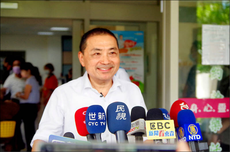 2023年時國民黨總統候選人侯友宜說賴清德說要拚GDP3.5% 以上是「痴人說夢話」。（資料照）