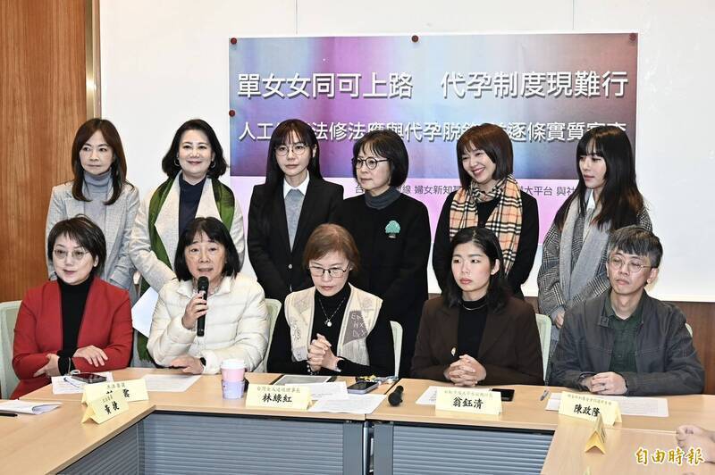 數個婦團日前偕同民進黨女性立委呼籲，「人工生殖法」修法應以行政院版為主、脫鉤代理孕母，且逐條審查、充分討論。（資料照）