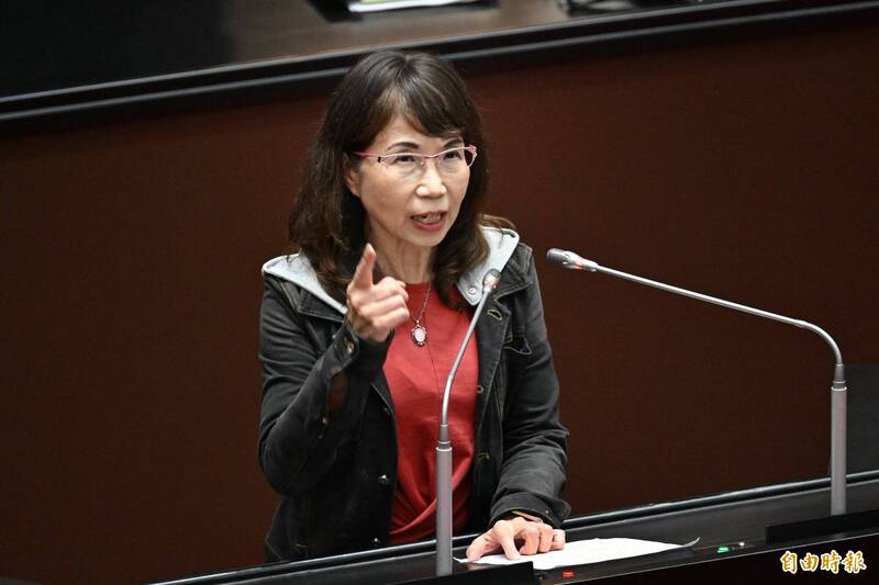 民眾黨立委陳昭姿在立法院發言稱「女人的子宮本來就是工具」，引發熱議。（資料照）