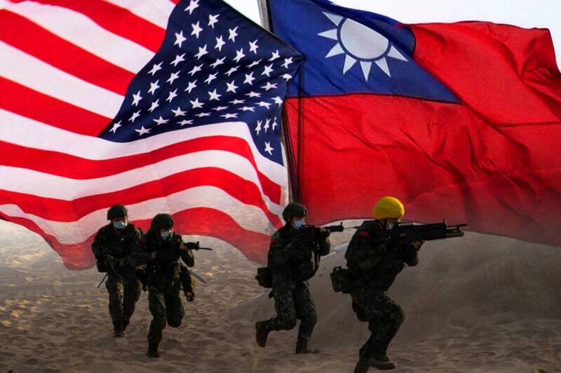 美國聯邦眾議院於22日通過「2026財年綜合撥款法案」，其中包含10億美元「台灣安全合作倡議」（TSCI）資金，以及1.5億美元的庫存回補款項；示意圖。（法新社、歐新社，本報合成）