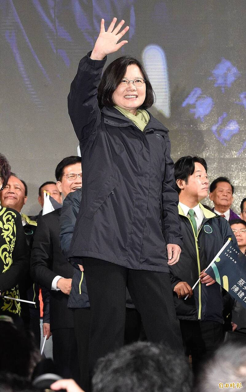 民進黨支持者決定投給蔡英文的比例一直都很高。（資料照）