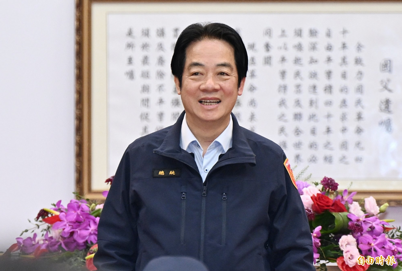 美麗島電子報近日發布1月最新國政民調，賴清德總統的信任度出現「黃金交叉」，而執政滿意度也快出現黃金交叉。（資料照）