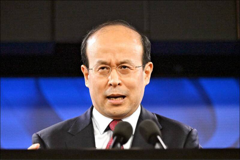 中國駐澳洲大使肖千放話「不喜歡統一的（台灣民眾）可以離開台灣」。（歐新社檔案照）