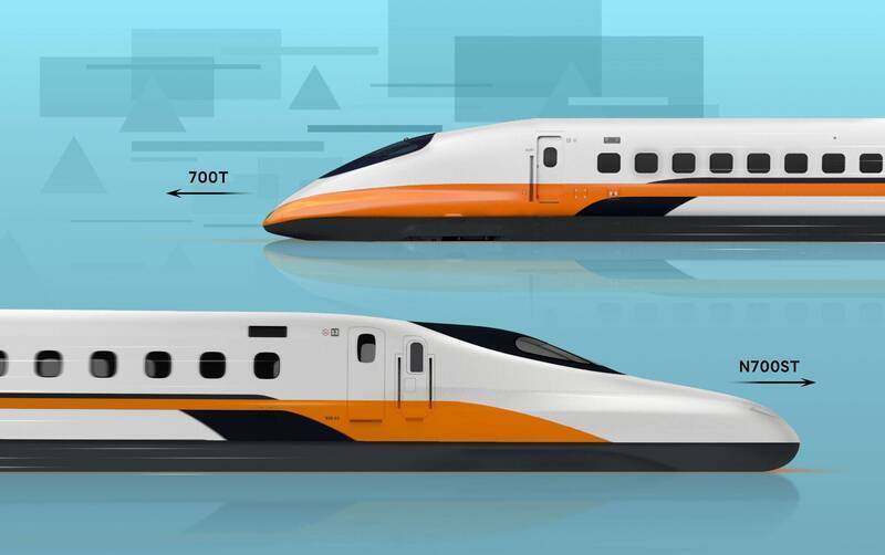 台灣高鐵目前有34組列車，型號都是700T。未來還會加入12組新世代列車N700ST（下圖），同時營運。（資料照，高鐵公司提供）