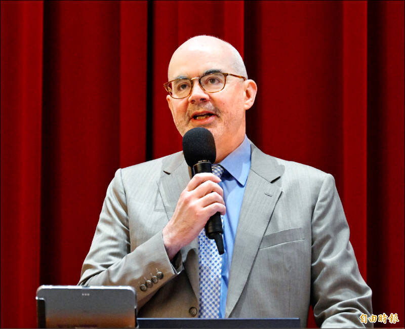 就連身為國民黨立委的江啟臣都說：照美國國務院相關體系，AIT處長屬於大使等級，「谷立言被派駐到台灣，就代表整個國家」。（資料照）