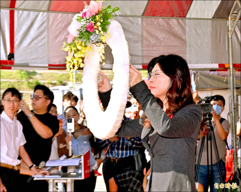 國民黨主席鄭麗文2025年11月出席統派活動追思共諜吳石等人。（資料照）