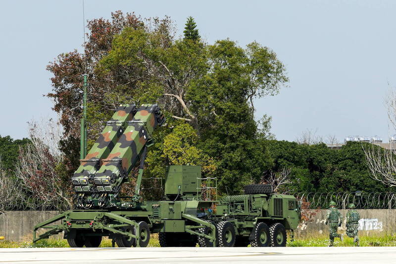 空軍現役「愛國者三型」飛彈，是防空體系與「台灣之盾」的重要環節。（歐新社檔案照）