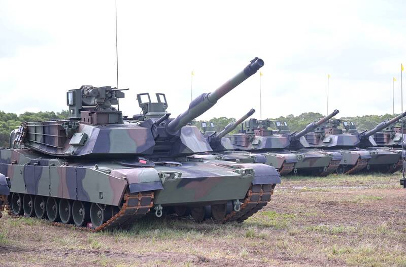 快速建立高戰備能力，才是應對威脅的最具效應做法；我國對美採購108輛M1A2T戰車，在獲得兩批次80輛後，最後一批的28輛戰車將在3月底前，安排船班擇期運回台灣。（資料照）