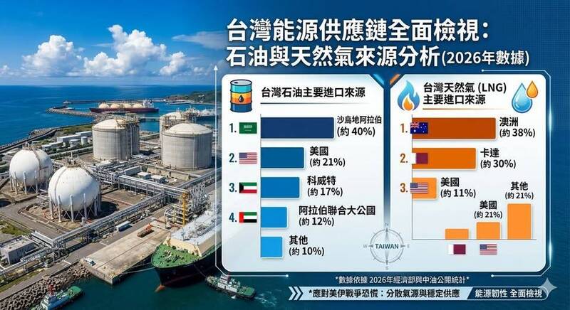 2026台灣能源可用分析。（取自貼文）