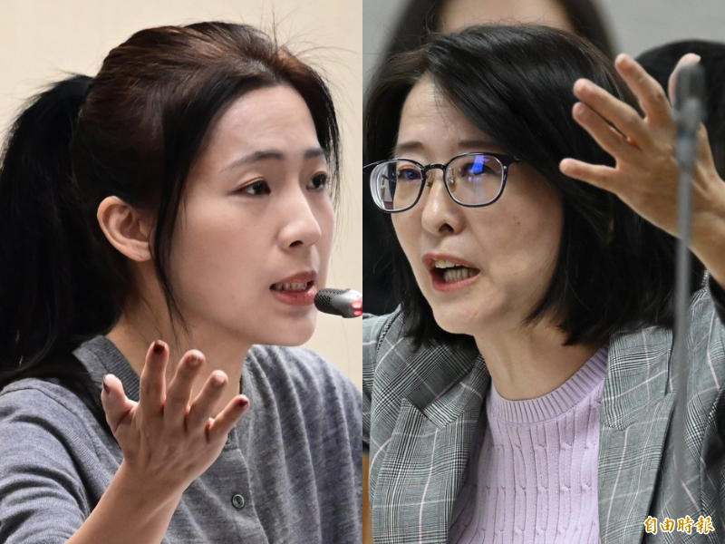 當外界普遍將卓揆赴日視為台日關係深化的象徵時，藍白陣營卻急著貼標籤，將矛頭指向包機是否「浪費公帑」；圖為國民黨立委徐巧芯（左）、王鴻薇（右）。（資料照，本報合成）