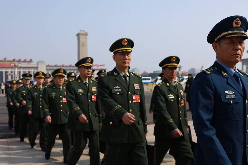 中國人民解放軍的指揮系統由中央軍事委員會統一領導，這種制度在確保軍隊的絕對服從性外，也同時意味著軍事決策高度依賴最高領導層。（歐新社檔案照）