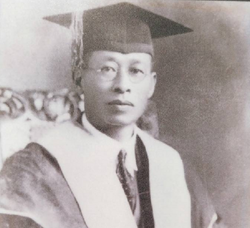 林茂生博士是台灣歷史上第1位東京帝大文學士和第1位留美博士，文化界封稱「台灣首席教育家」。（資料照，南市文化局提供）