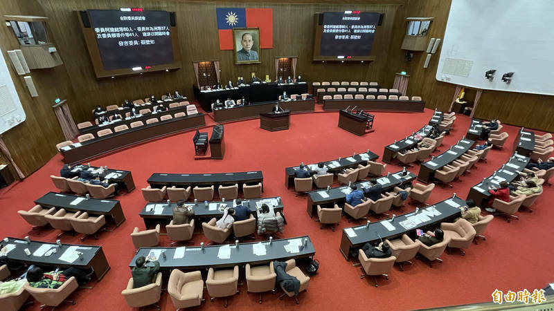 台灣的立法院約42%的席次由女性擔任，超過歐美等國。 （資料照）